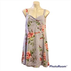 - Forever 21 + Purple floral mini dress